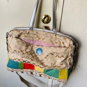 Coach baby diaper bag